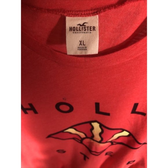 Hollister Men’s T-Shirt Extra Large Orange - Picture 9 of 10